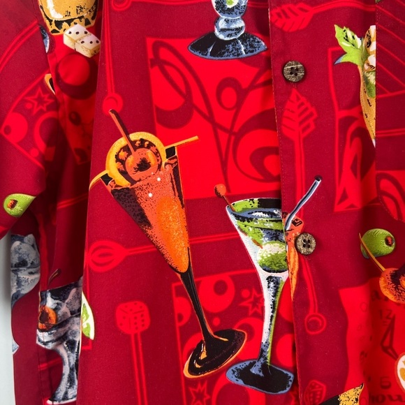 Vintage Bill Blass Paradise Found Martinis Beer Champagne Lounge Vacation Medium - Picture 4 of 9